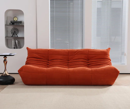 Caterpillar Single Sofa Chair – Cozy Tatami Lounge Chair for Living Room, Bedroom, Balcony, Reading, and Leisure
