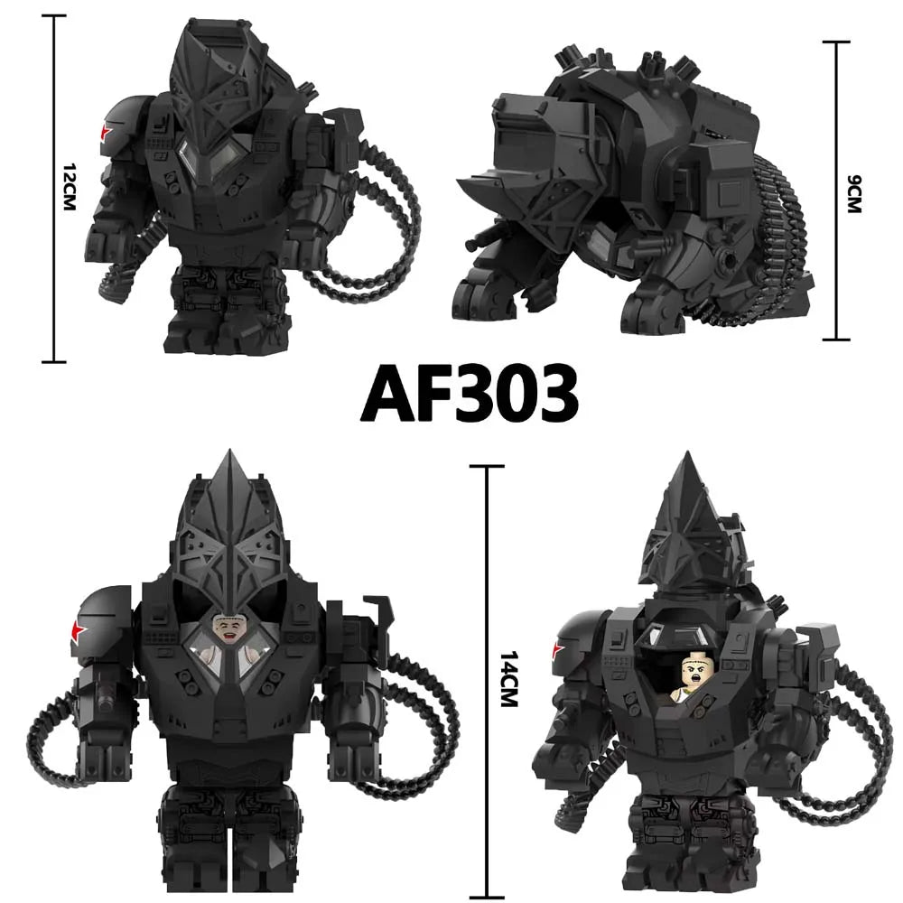 Model Doll Bricks Minifigures Action Figures – Cartoon Character Puzzle Building Blocks Birthday Toy for Kids