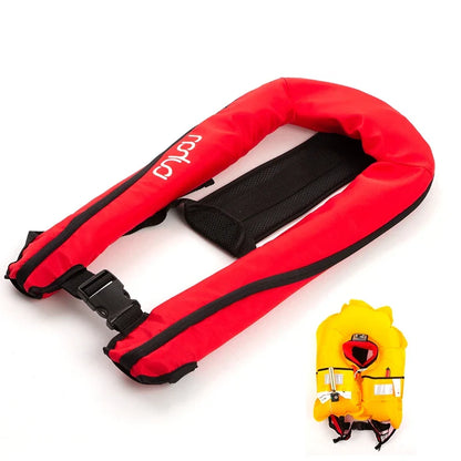 Professional Self-Inflatable Fishing Vest – 150N/100N Life Jacket for Adults, Manual & Auto Water Sports