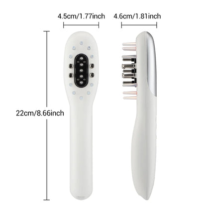 Electric EMS Scalp Massager Comb – LED Light Head Massager with Hair Oil Applicator for Relaxation & Hair Growth, Suitable for All Hairstyles