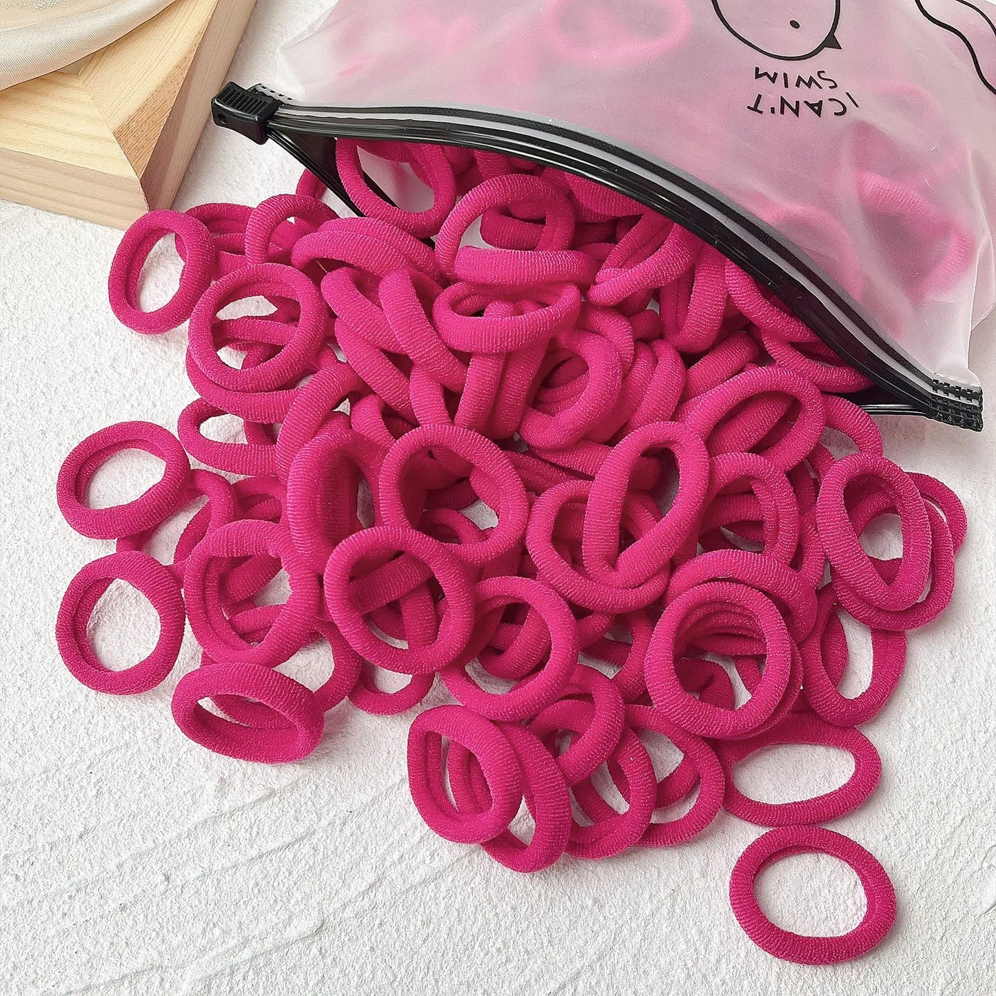 20/50PCS Kids Elastic Hair Bands – Girls Sweets Scrunchie Rubber Bands for Children Hair Ties & Headbands