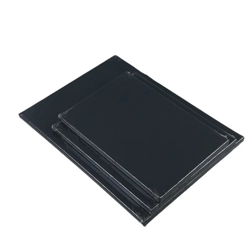 Black Canvas Wooden Oil Painting Frame – Cotton DIY Graffiti Canvas for Children & Beginner Art Practice Supplies