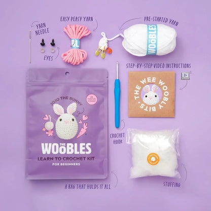 Multifunction Crochet Stuffed Animal Kit – DIY Handmade Yarn Set for Beginners, Includes Crochet Hooks, Non-Finished Product
