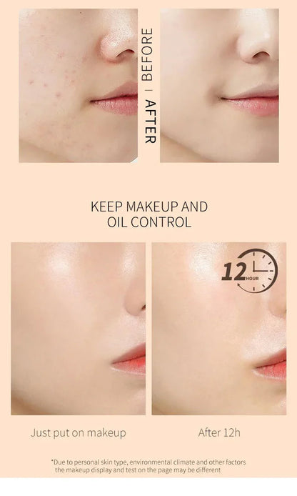 Matte Liquid Foundation – Full Coverage BB Cream with Oil Control, Waterproof & Long-Lasting Natural Face Base