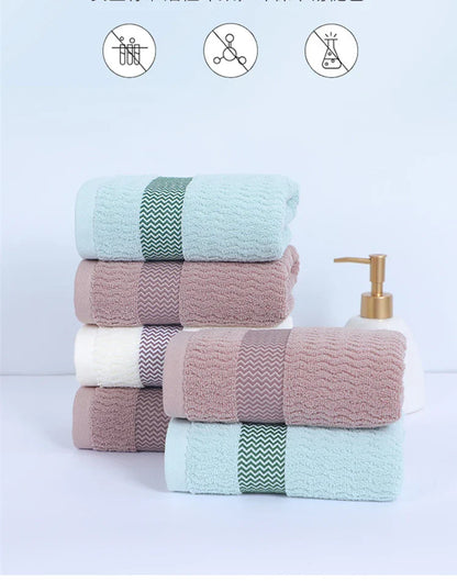 2pcs Thickened Cotton Face Towels — Soft, Quick-Dry, Highly Absorbent Towels