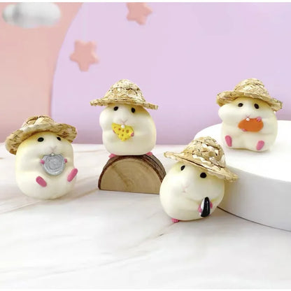 Cute Hamster Car Console Doll – Fun Car Interior Pendant & Cool Dashboard Decoration Accessory