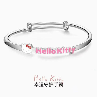 Sanrio Hello Kitty Necklace – Diamond Pendant Clavicle Chain for Girls | Birthday & Holiday Gift