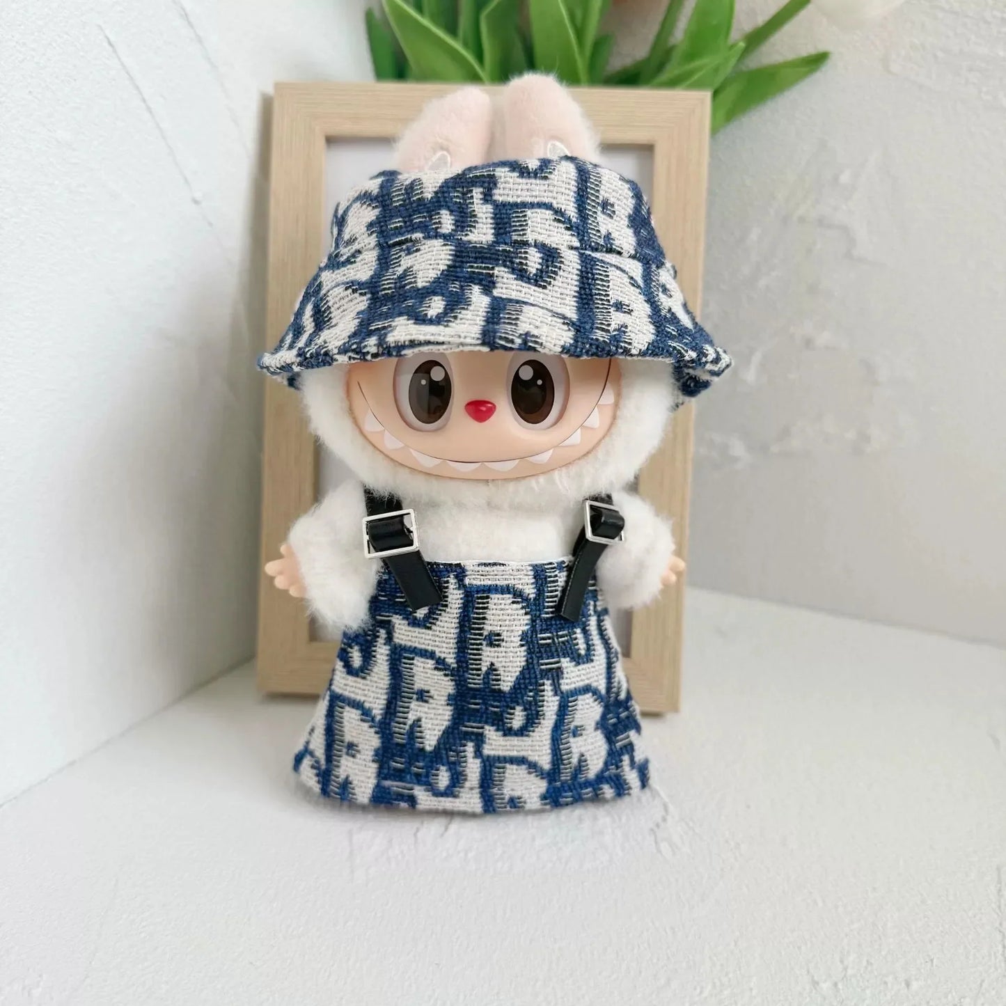 17cm Mini Plush Doll Clothes Outfit – V1 V2 V3 Labubu Strap Skirt Accessories for Kids Gifts