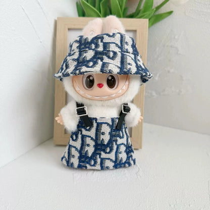 17cm Mini Plush Doll Clothes Outfit – V1 V2 V3 Labubu Strap Skirt Accessories for Kids Gifts