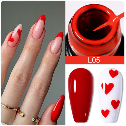 LILYCUTE 5ml Silver Metallic Liner Gel Polish – Super Bright UV Nail Art Stripe & Drawing Paint Varnish, Mirror Effect Graffiti Gel