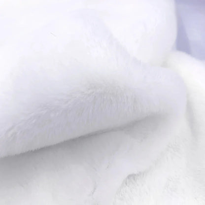 Sewbato Super Soft Artificial Rabbit Fur Fabric – 50x50cm Plush DIY Garment & Craft Material