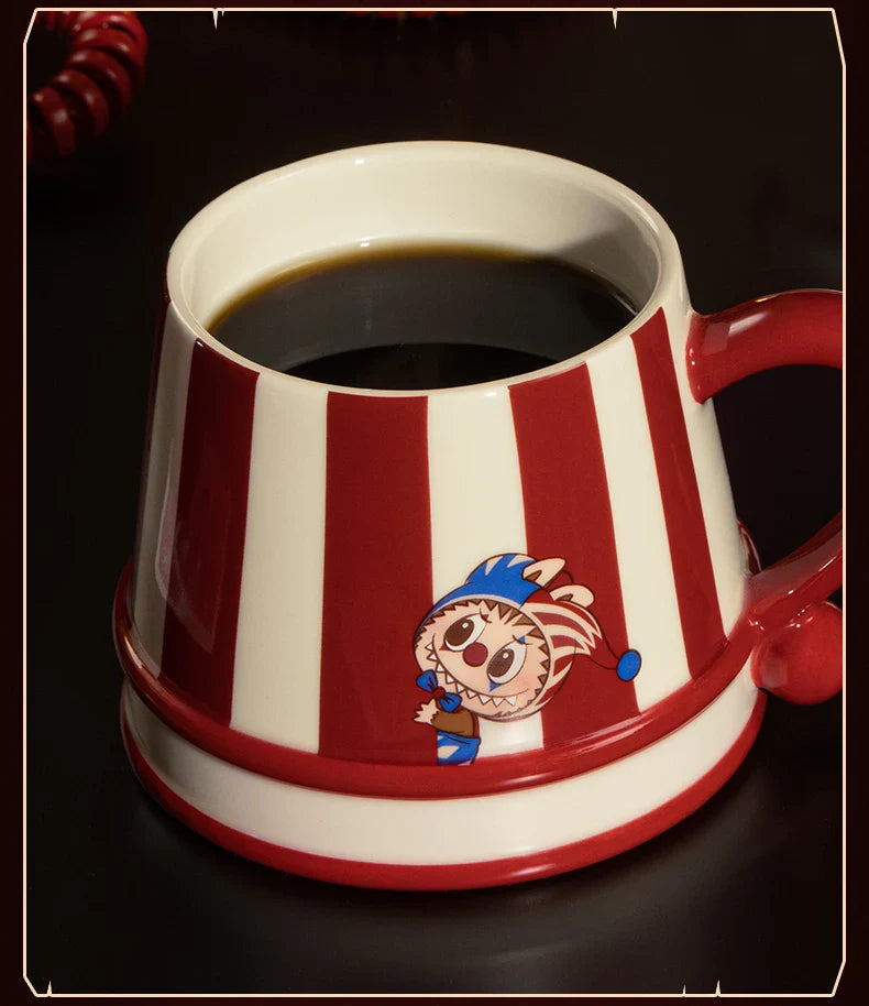 POP MART Labubu Ceramics Mug Blind Box – Why So Serious Series Cute Anime Collectible Toy & Halloween Gift