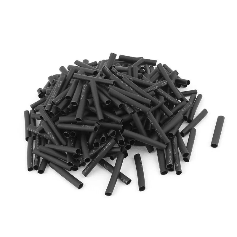 420PCS Black Heat Shrink Tubing Kit - Weatherproof Polyolefin Sleeving for Cable Protection and Tools