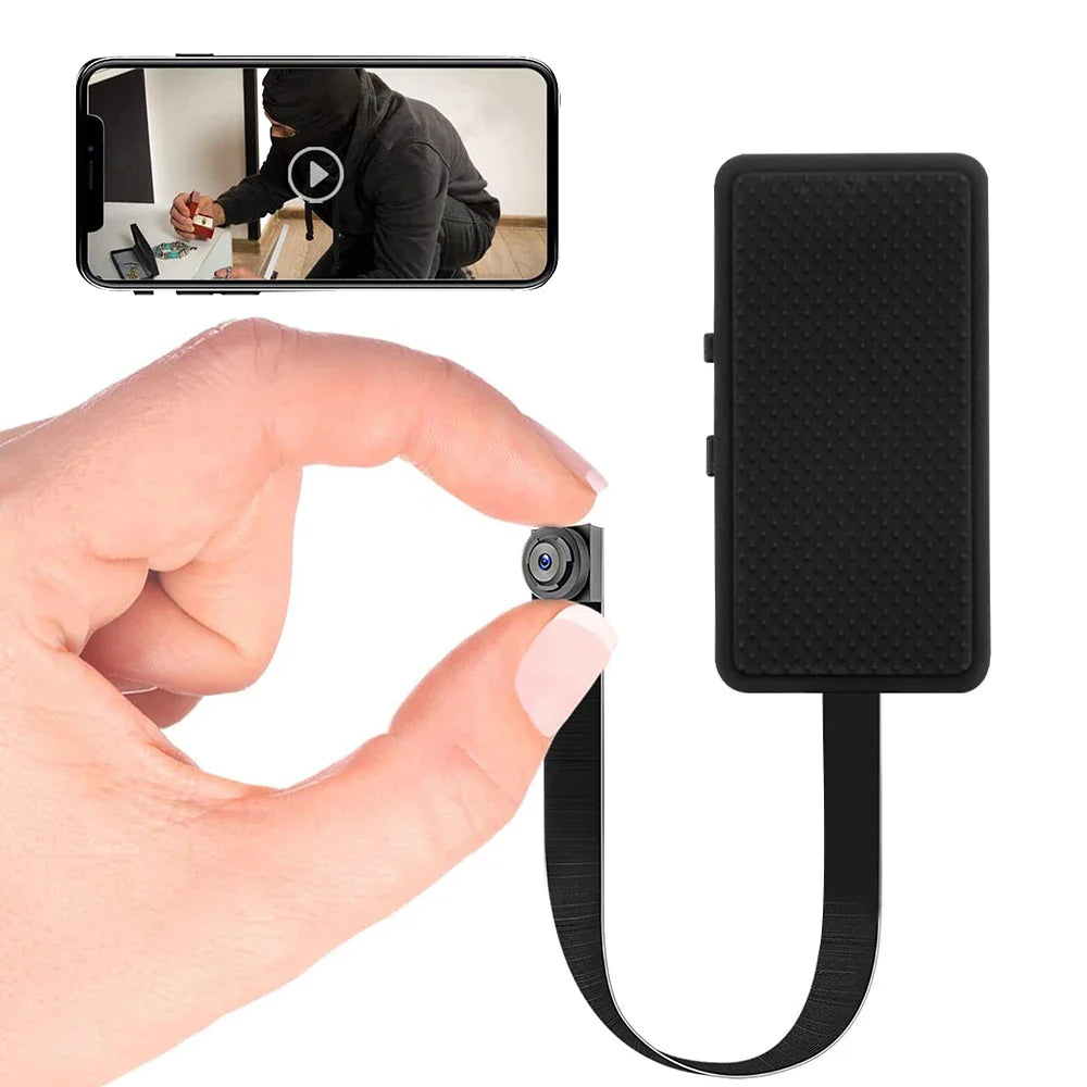 HD 1080P Mini WiFi Camera DIY Module — Nanny Cam with Wide-Angle, Motion Detection, Alarm, Recording, and Phone App Support