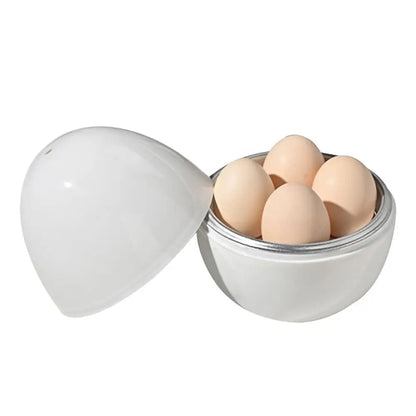 Microwave Egg Cooker - Boiled Egg Steamer with Lid for Quick Hard & Soft Boiled Eggs Kitchen Cooking Gadget