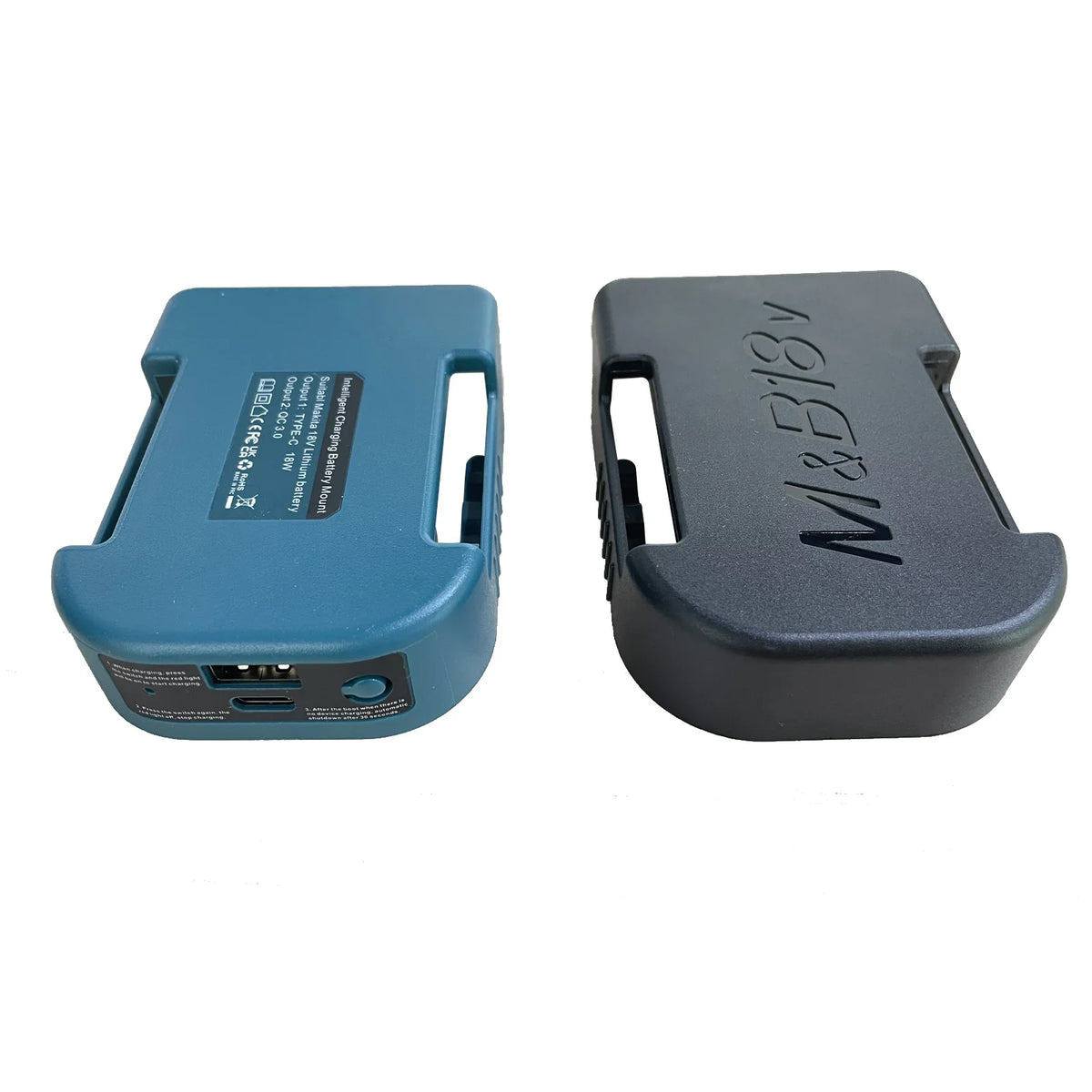 Makita 18V & 40V Battery Holder with USB & Type-C – Compatible with BL1840, BL1850, BL1860, Fast Charging Adapter for Makita Chargers