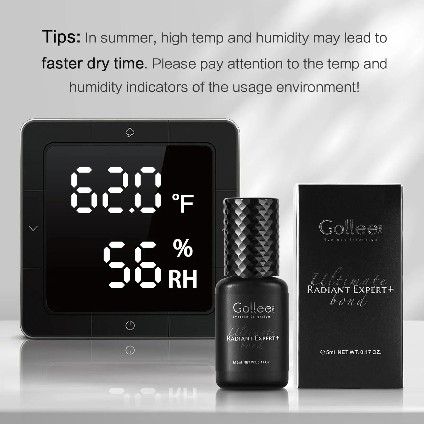 Gollee 0.5s Fast-Drying Eyelash Extension Glue – Waterproof Professional Adhesive for Salon Lashes