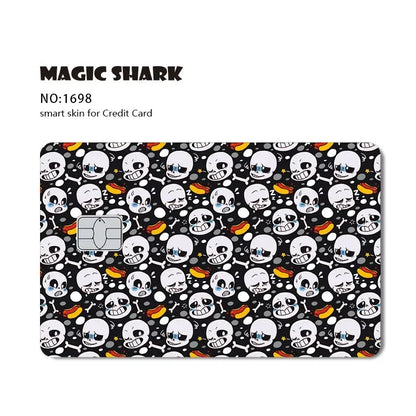 Conch Money Bow Anime Card Sticker - Spend or Save Meme Credit Debit Card Skin
