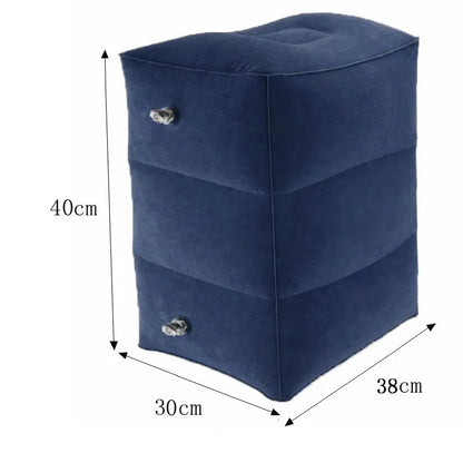 Inflatable PVC Kids Flight Footrest Pillow - Ultimate Travel Comfort for Children on Airplanes, Cars, and Buses