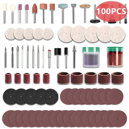 147/262PCS Rotary Tool Accessory Set for Dremel – Grinding, Polishing & Mini Drill Accessories Kit for Multi-Function Power Tool Use