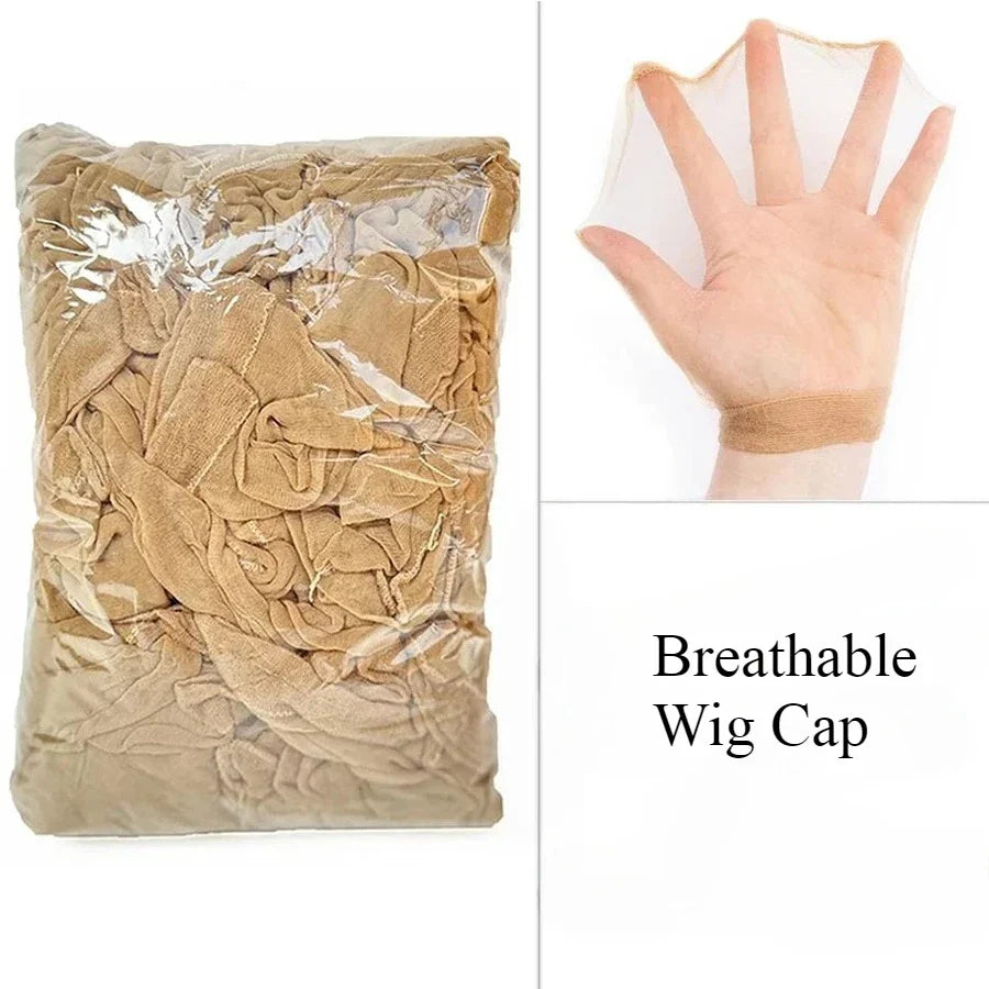 HD Wig Cap – High-Quality Transparent Nylon Stretch Lace Front for Women & Men, Light Brown