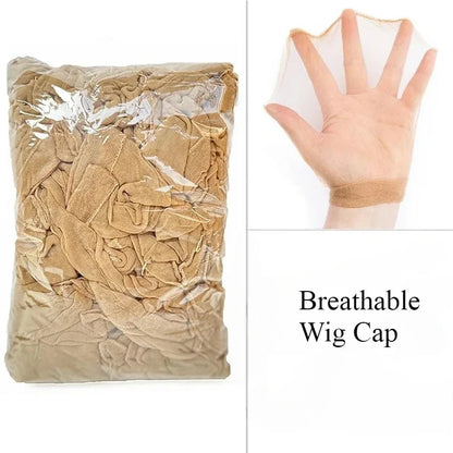 HD Wig Cap – High-Quality Transparent Nylon Stretch Lace Front for Women & Men, Light Brown
