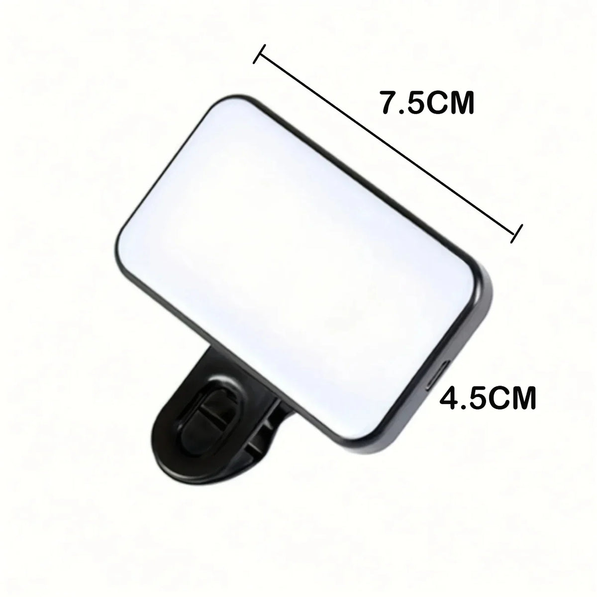 Portable Mini Selfie Fill Light - Rechargeable 3-Mode Clip-On LED Light for Phone & Computer