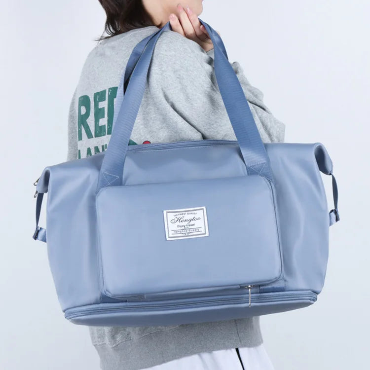 Large Capacity Travel Bag — Expandable, Waterproof, Foldable Luggage Organizer