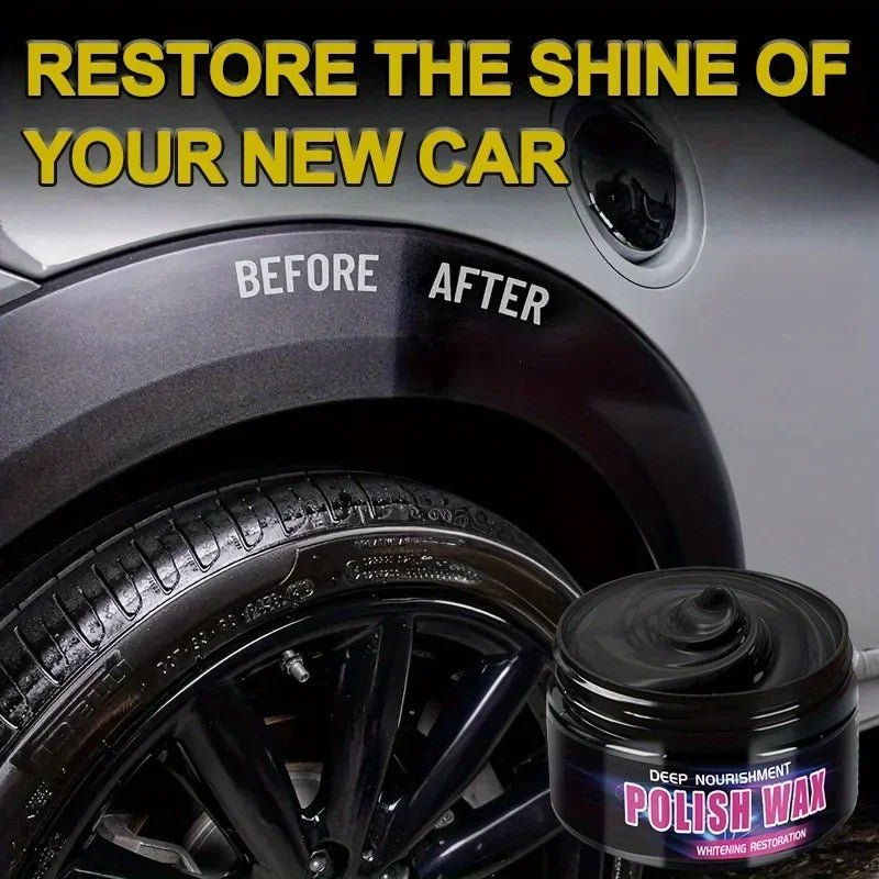 Universal Leather & Plastic Repair Polishing Wax – Automotive Interior Reconditioning Cream for Leather, Plastic & Rubber Care