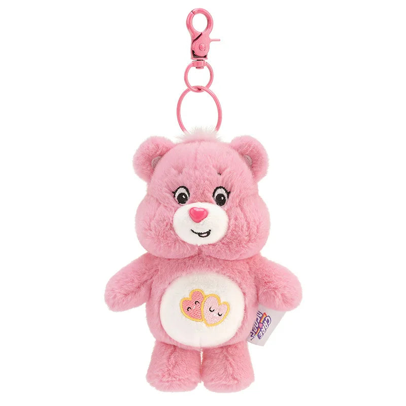 Care Bears Rainbow Plush Keychain - Kawaii Sound Toy Bag Charm & Birthday or Christmas Gift