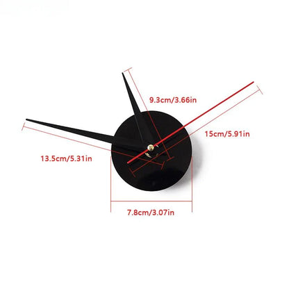 Creative Frameless DIY Wall Clock — Silent Modern Home & Office Wall Decoration for Living Room, Bedroom, and Art Spaces