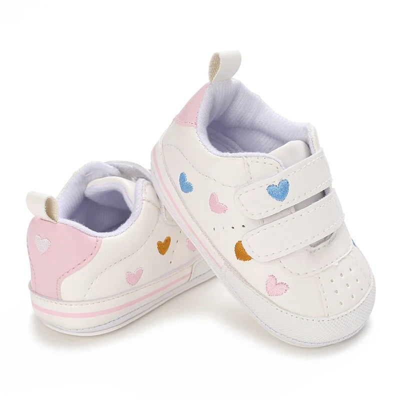 Baby Girl Soft Sole Prewalker Shoes - Cute Infant First Walker Sneakers for 0–18 Months