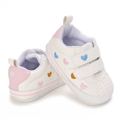 Baby Girl Soft Sole Prewalker Shoes - Cute Infant First Walker Sneakers for 0–18 Months