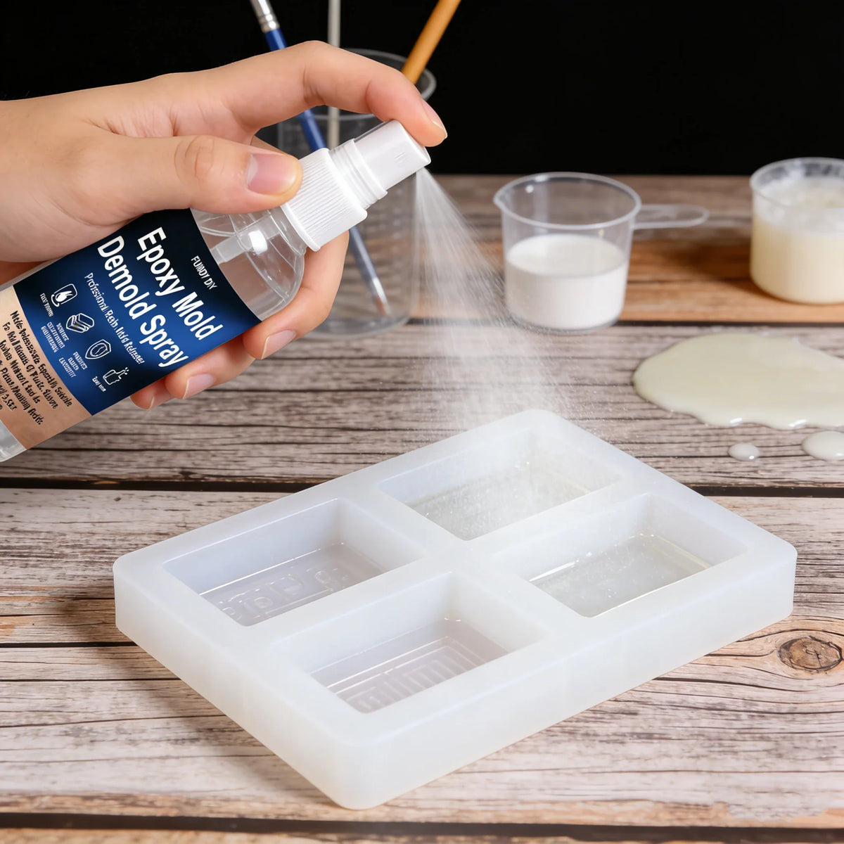 Universal Epoxy Mold Release Spray – Resin Demold Agent for Easy, Smooth Mold Removal
