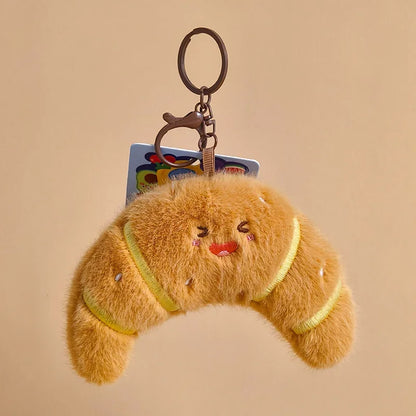 16 Styles Kawaii Mini Snack Plush Keychain – Cute Food Pendant Bag Charm Birthday Gift for Kids