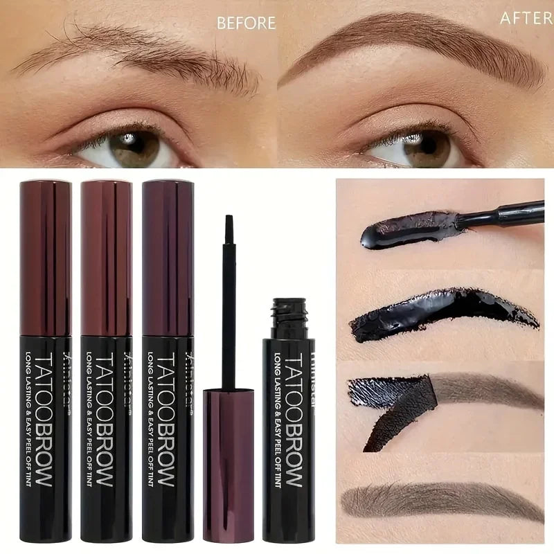 Peel-Off Eyebrow Tint Gel – Semi-Permanent Waterproof Brow Dye for Fuller, Defined & Long-Lasting Natural Looking Brows