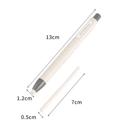 Retractable Press Eraser Pen – Replaceable Core Push-Button Art Eraser for Students, Kids & School Stationery Supplies