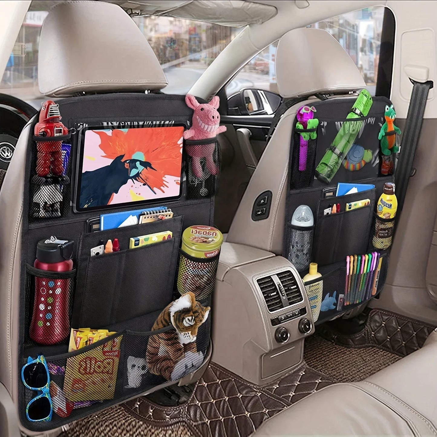Multi-functional Car Seat Back Pocket Storage Bag - Organizer for Car Interior
