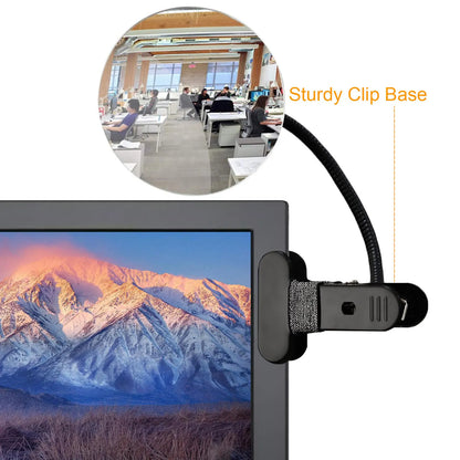 4-Inch Round Clip-On Security Mirror: Flexible Rearview for Car, Office, and Personal Privacy Safety