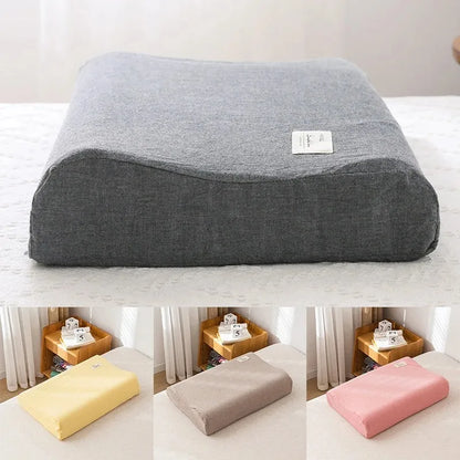 30x50cm Cotton Latex Pillowcase – Washable Memory Foam Pillow Cover for Bedroom