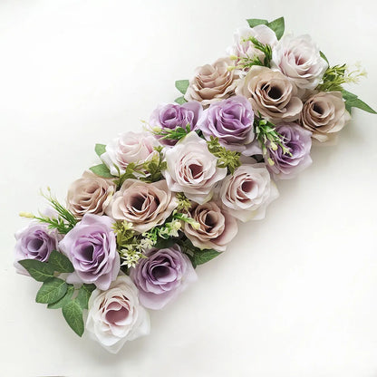 50cm Artificial Rose Flower Garland - Wedding Wall Backdrop, Party Decor & Photo Props