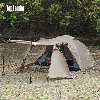 Fireproof Hot Tent for 2 People – Waterproof Extend Dome with Stove Jack & Snow Skirt, 4-Season Camping, Hiking, Hunting Winter Shelter