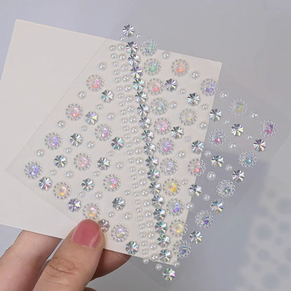 5D Face Diamond Gem Stickers - Colorful Rhinestone Body Makeup Tattoo for Festival, Nail Art & DIY Bling Style