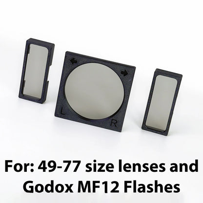 Godox MF12 Dental Photography Polarizer Kit Cross-Polarization Flash Set for Reflection-Free Intraoral & Clinical Imaging