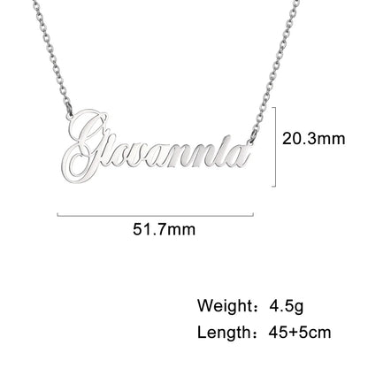 Sipuris Custom Name Necklace - Personalized Gold Stainless Steel Choker Jewelry Gift for Women & Men Wedding Style