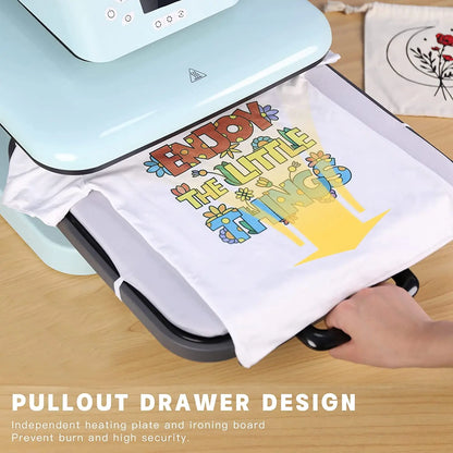 HTVRONT 15x15" Auto Heat Press Machine – 1500W with Automatic Pressure for DIY Iron-On HTV Vinyl & Sublimation on T-Shirts, Bags, Fabrics
