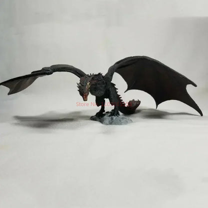 19cm Game of Thrones Viserion Frost Wyrm Figure - Black Dragon PVC Action Toy & Collectible Gift