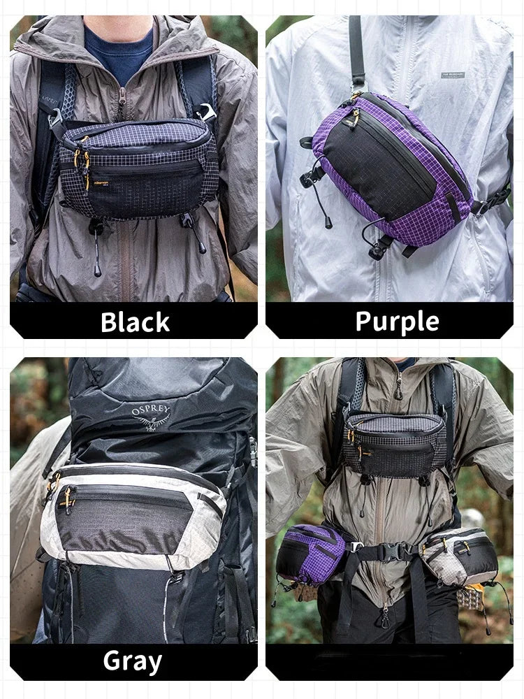 HIKEMAN Waterproof Outdoor Hiking Chest Bag – Large Capacity Crossbody Pack for Cycling, Camping & Travel