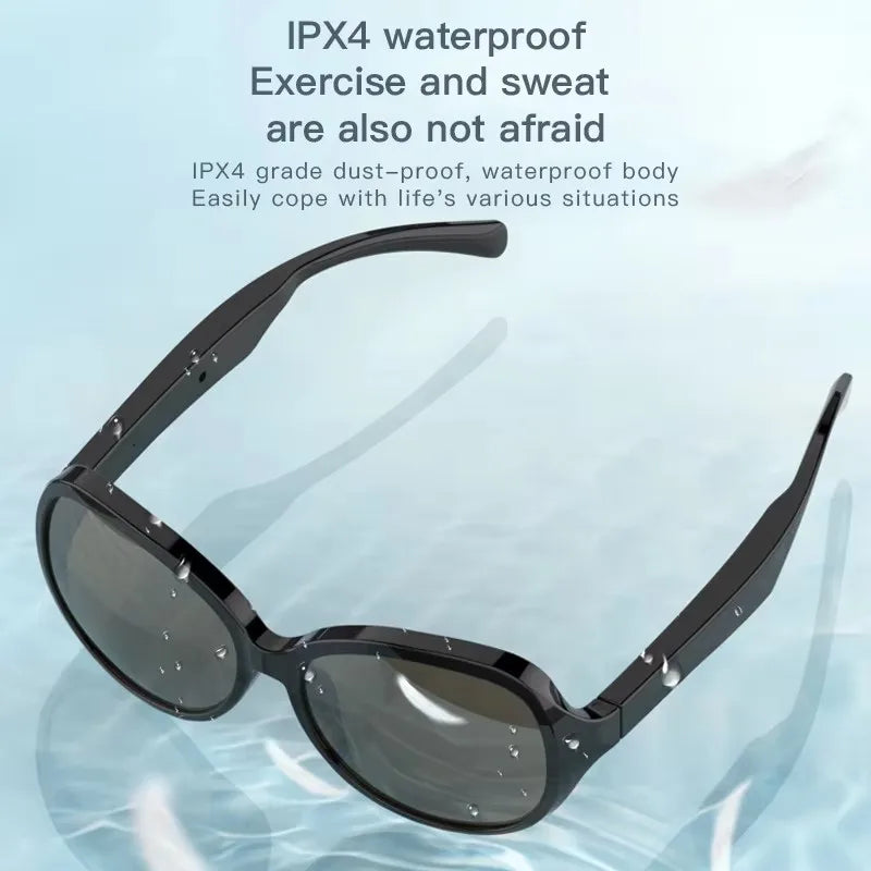 Smart Bluetooth V5.3 Sunglasses – HIFI Audio Glasses with Call Function, UV Protection, Anti-Touch Tech for Outdoor Sports Men & Women