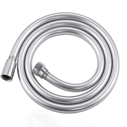 1/1.5/2M PVC Handheld Shower Hose — Flexible, Anti-Kink, Explosion-Proof Bathroom Faucet Extension Tube
